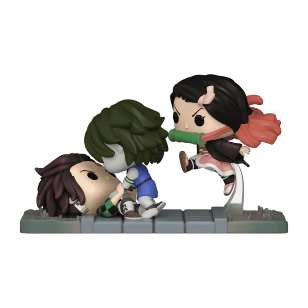 Funko Pop Moments: Demon Slayer -Tanjiro y Nezuko vs Demonio Del Templo Exclusivo