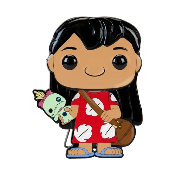 Funko Pop Pin: Disney Lilo y Stitch - Lilo Con Trapos Pin Esmaltado