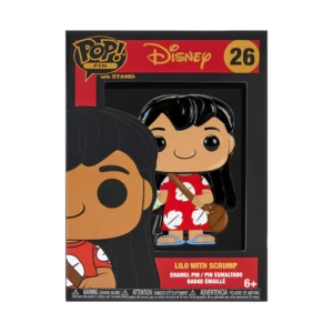 Funko Pop Pin: Disney Lilo y Stitch - Lilo Con Trapos Pin Esmaltado