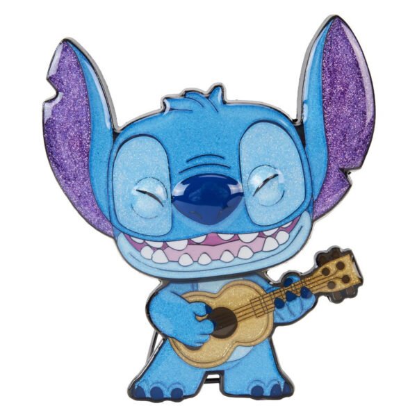 Funko Pop Pin: Disney Lilo y Stitch - Stitch Con Ukelele Pin Esmaltado