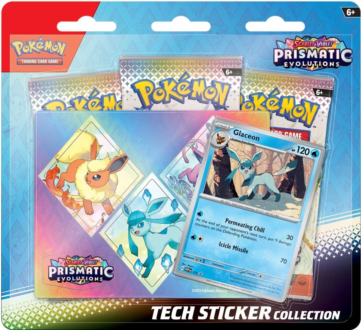 Pokemon TCG – Escarlata y Purpura Evoluciones Prismaticas – Tech Sticker EN ESPAÑOL (AL AZAR)