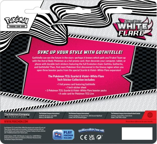 Pokemon TCG - White Flare - Tech Sticker Collection (INGLÉS)
