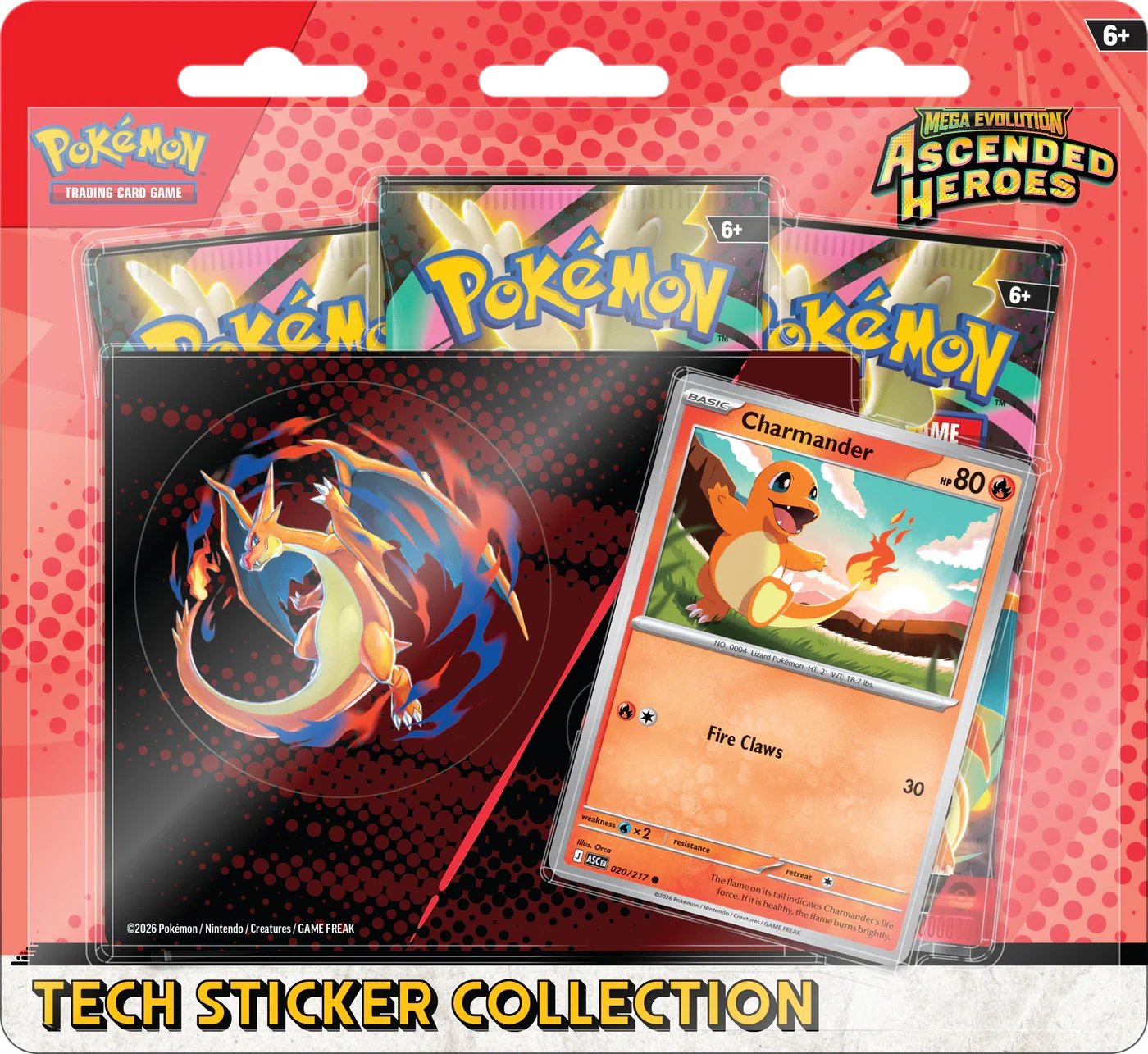 Ascended Heroes – Tech Sticker Collection – Charmander