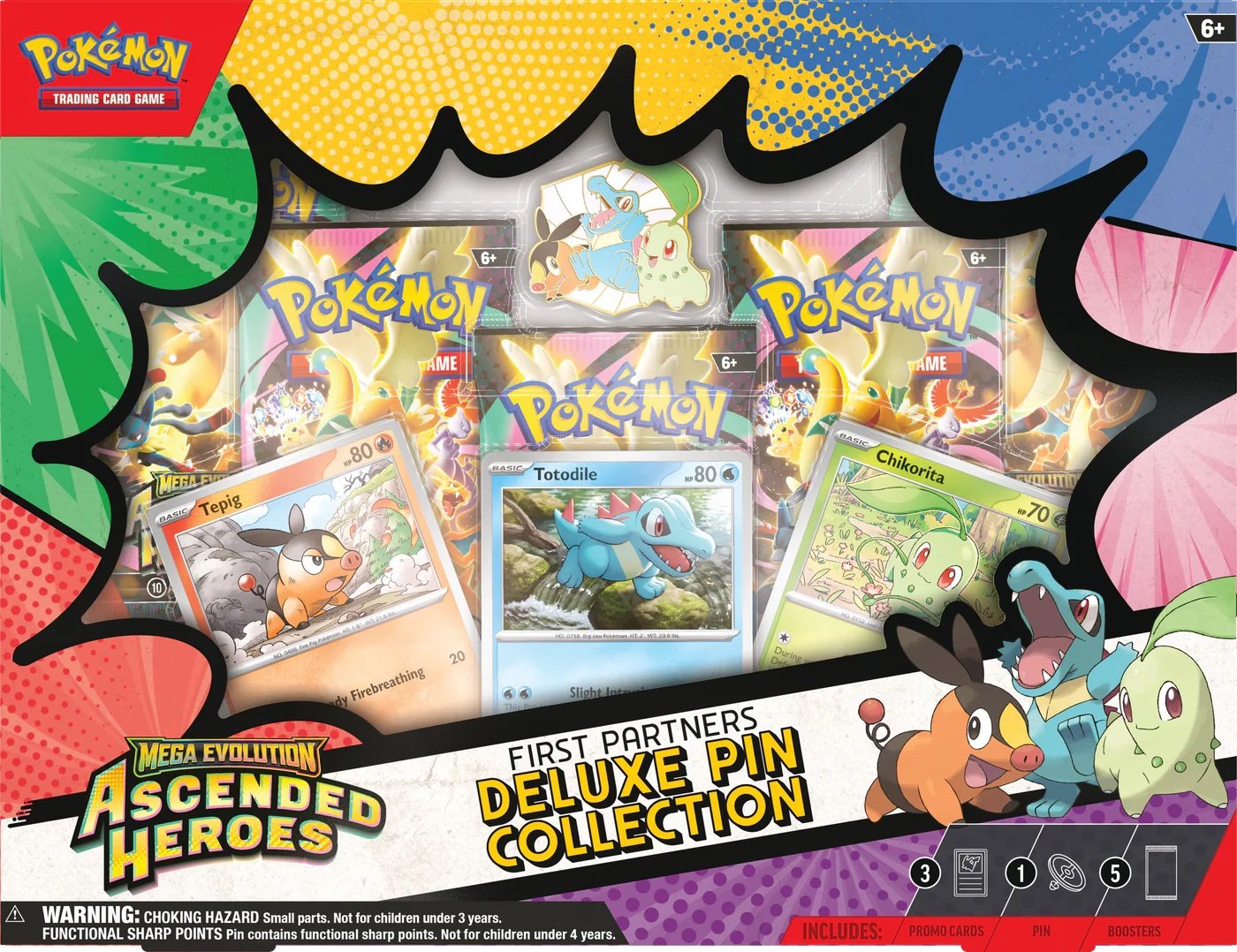POKEMON TCG – ASCENDED HEROES – FIRST PARTNERS – DELUXE PIN COLLECTION