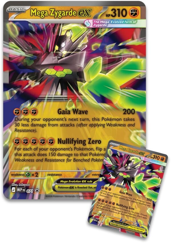 Pokemon TCG - Mega Zygarde ex Premium Collection - INGLÉS