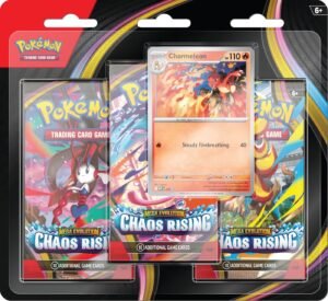 POKEMON TCG - CHAOS RISING - 3-PACK BLISTER (INGLÉS)