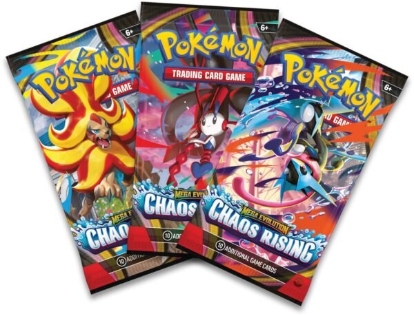 POKEMON TCG - CHAOS RISING - 3-PACK BLISTER (INGLÉS)