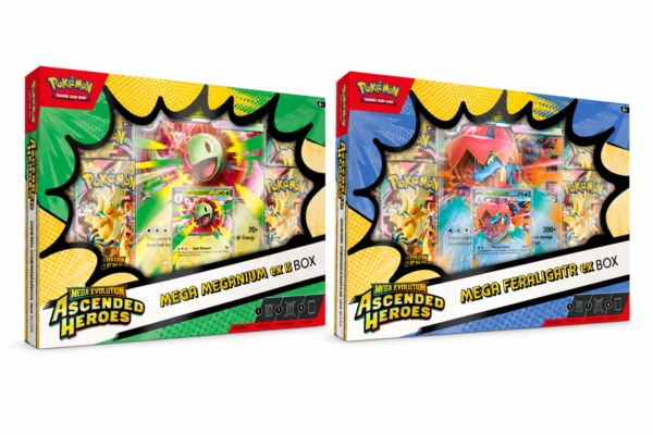 Ascended Heroes - Mega Feraligatr ex Box - Mega Meganium ex Box (PAR) inglés