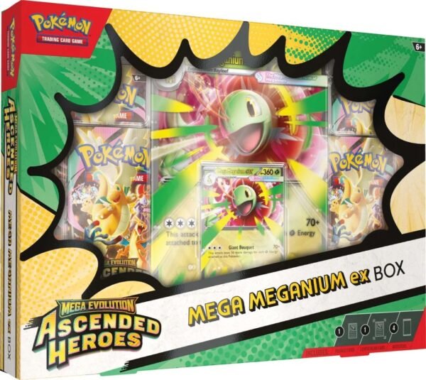 Ascended Heroes - Mega Feraligatr ex Box - Mega Meganium ex Box (PAR) inglés